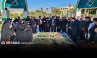 مراسم غبارروبی مزار شهدای گمنام دانشگاه علوم پزشکی اهواز برگزار شد